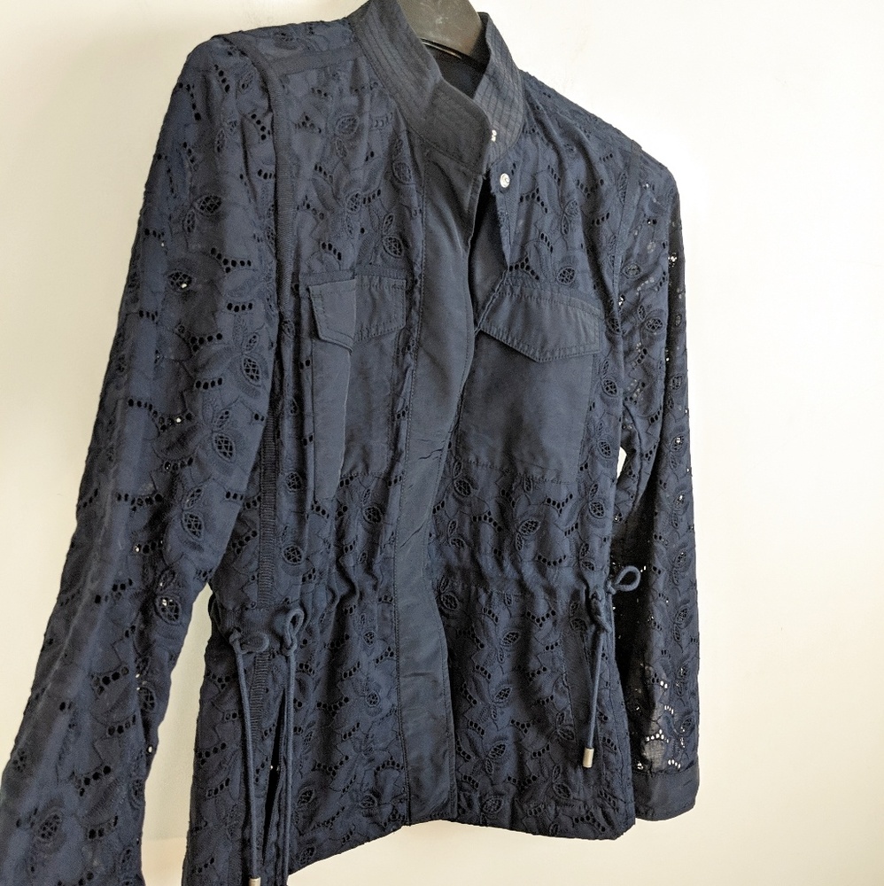 Gap Eyelet Navy Lightweight Jacket - image 5